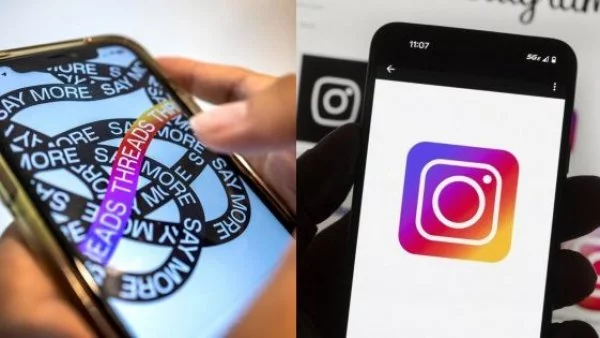 Logo Threads. Logo Instagram.