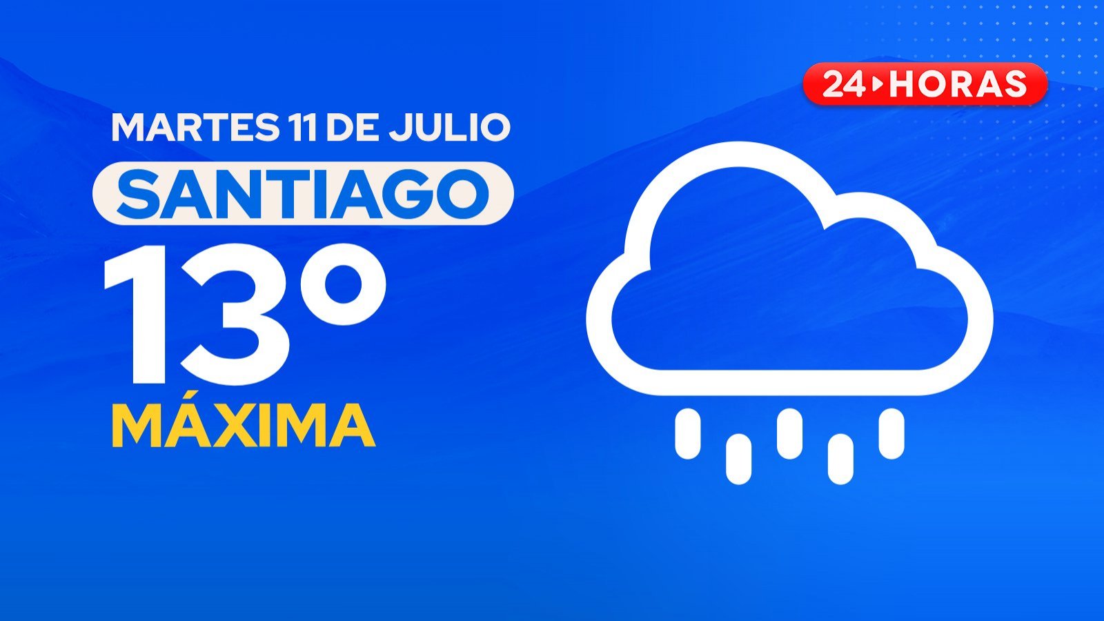 El tiempo en Santiago: martes 11 de julio 2023