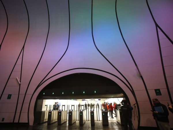 Estación nueva en estación Tobalaba del Metro de Santiago