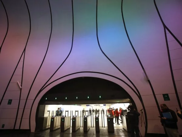Estación nueva en estación Tobalaba del Metro de Santiago