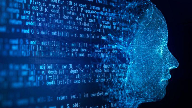 Códigos de computadora se convierten en un rostro