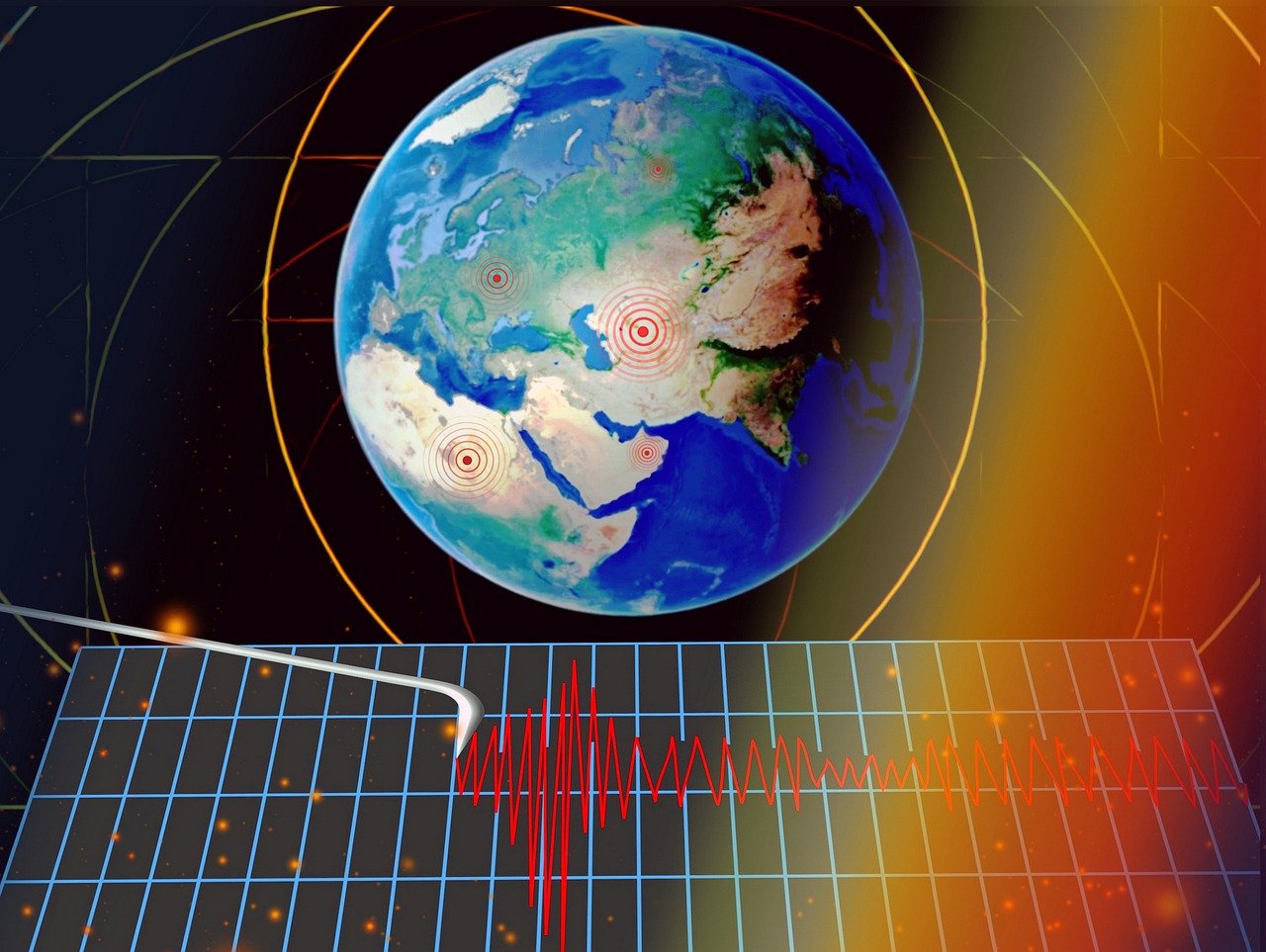Imagen de referencia sobre sismos en el mundo