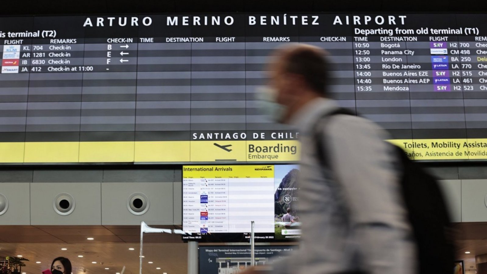 Aeropuerto de Santiago.