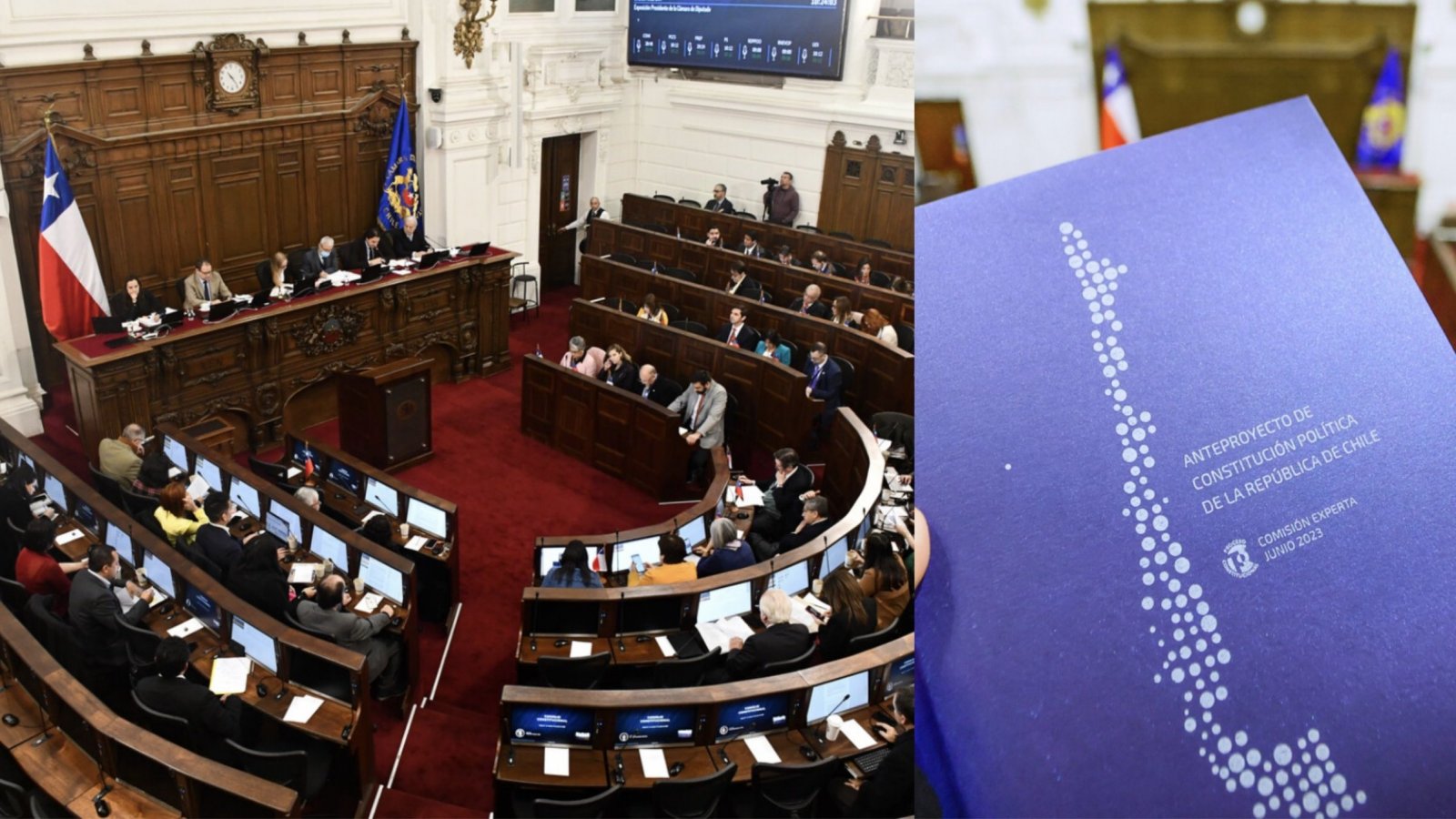 Consejo Constitucional y libro del anteproyecto de la Comisión Experta.