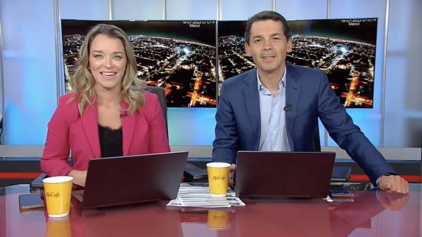 Carla Zunino y Gustavo Huerta en 24 AM.