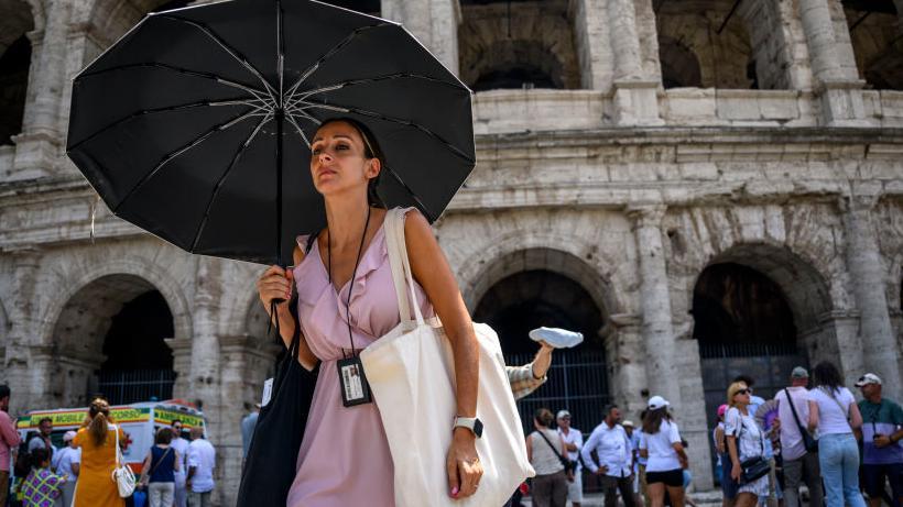Mujer en Italia