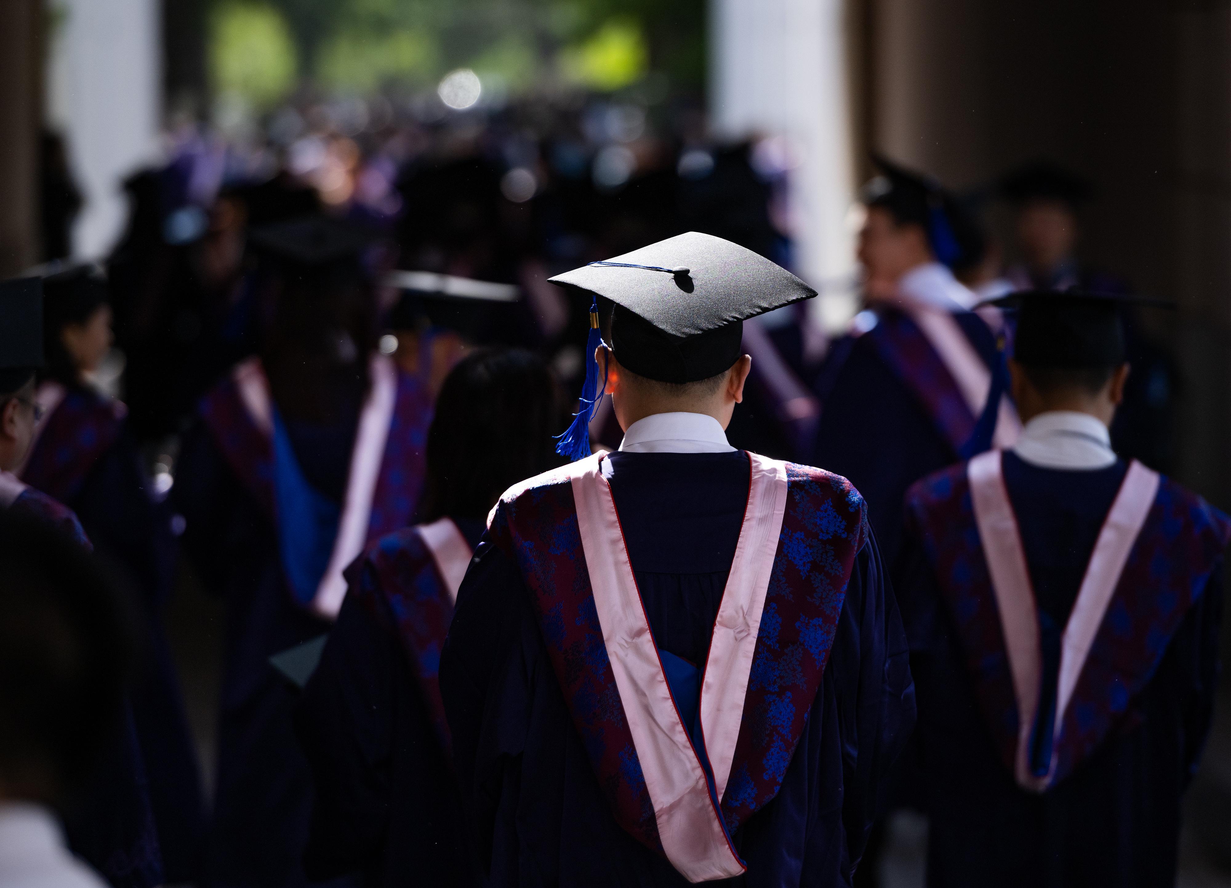 Ceremonia de graduación en la Universidad Tsinghua.