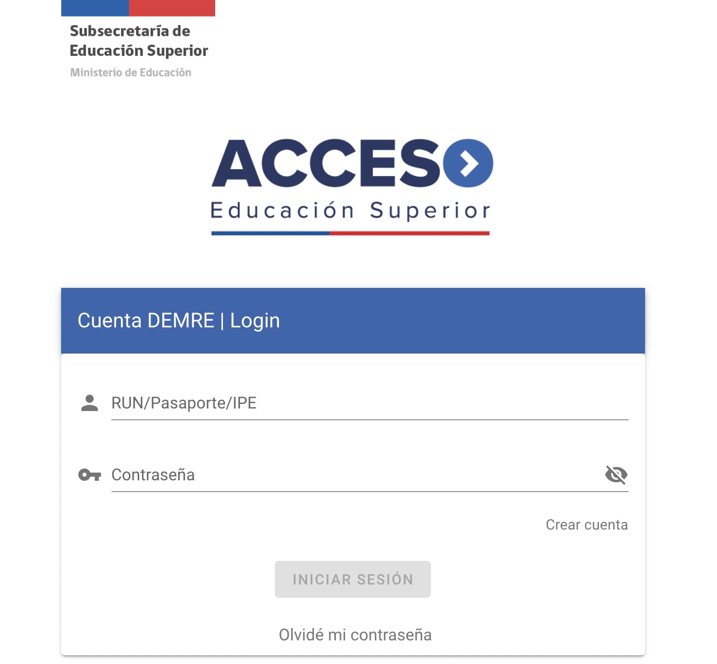 Portal del Mineduc para inscribirse a la PAES