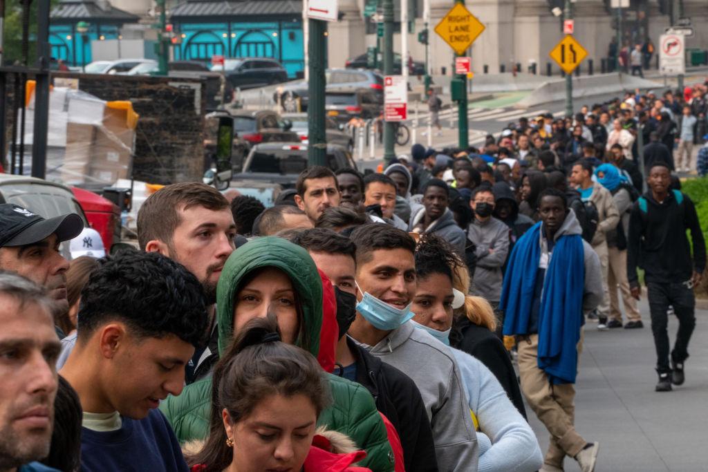 Migrantes en NY