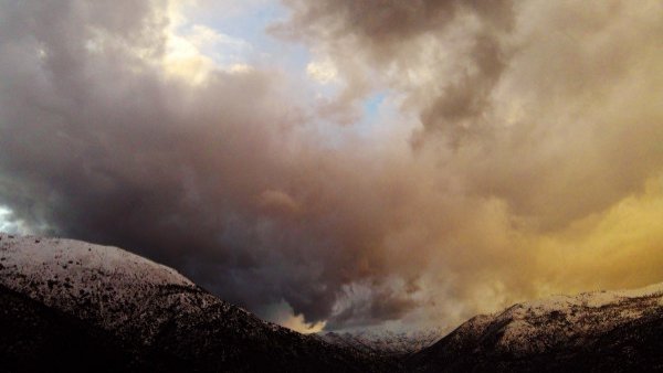 Nubes de sistema frontal.