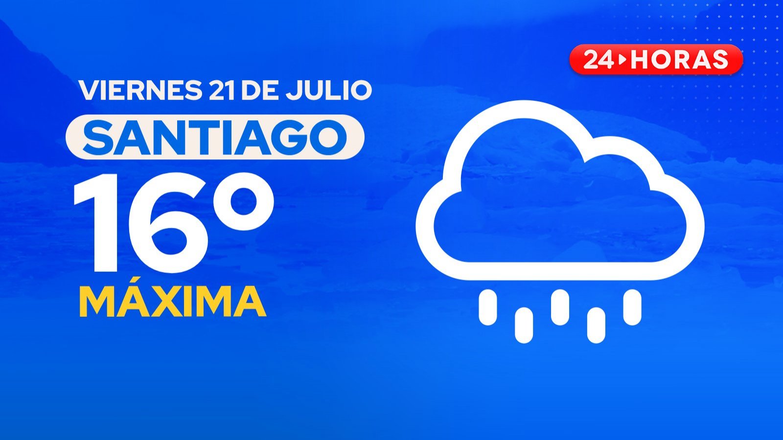 El tiempo en Santiago: viernes 21 de julio 2023
