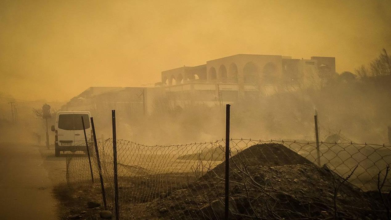 Incendios forestales en Rodas
