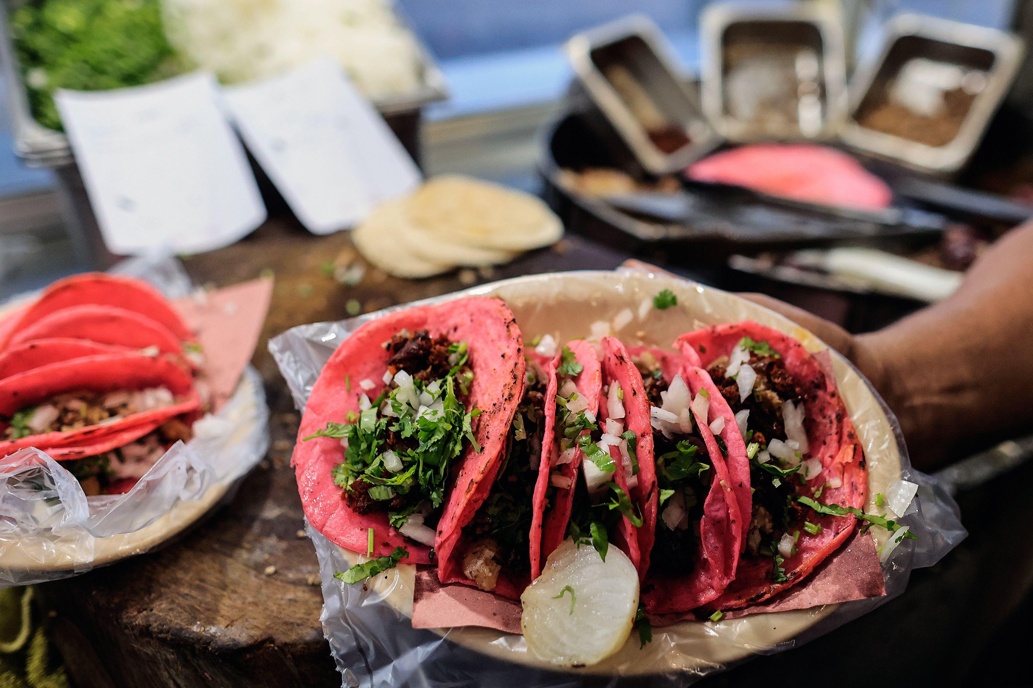 Tacos rosados 