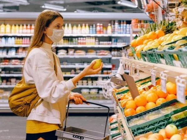 Bolsillo familiar electrónico. Compra de alimentos.
