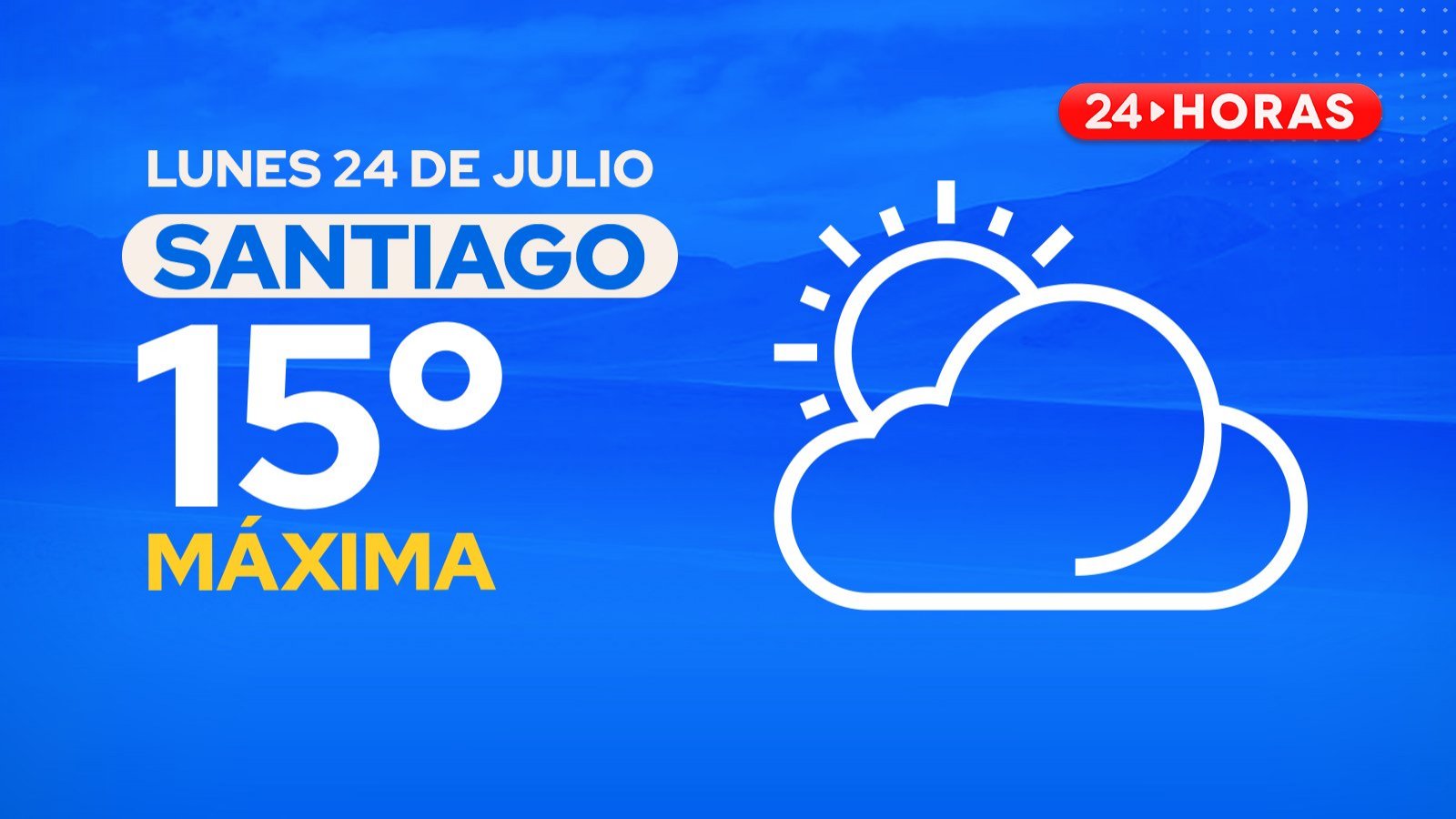 El tiempo en Santiago: lunes 24 de julio 2023