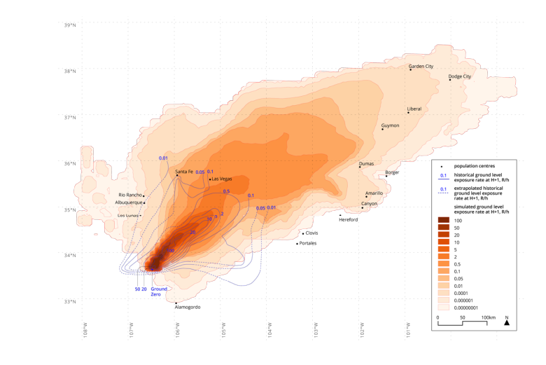 Un mapa de los contaminantes rastreados en EE.UU.