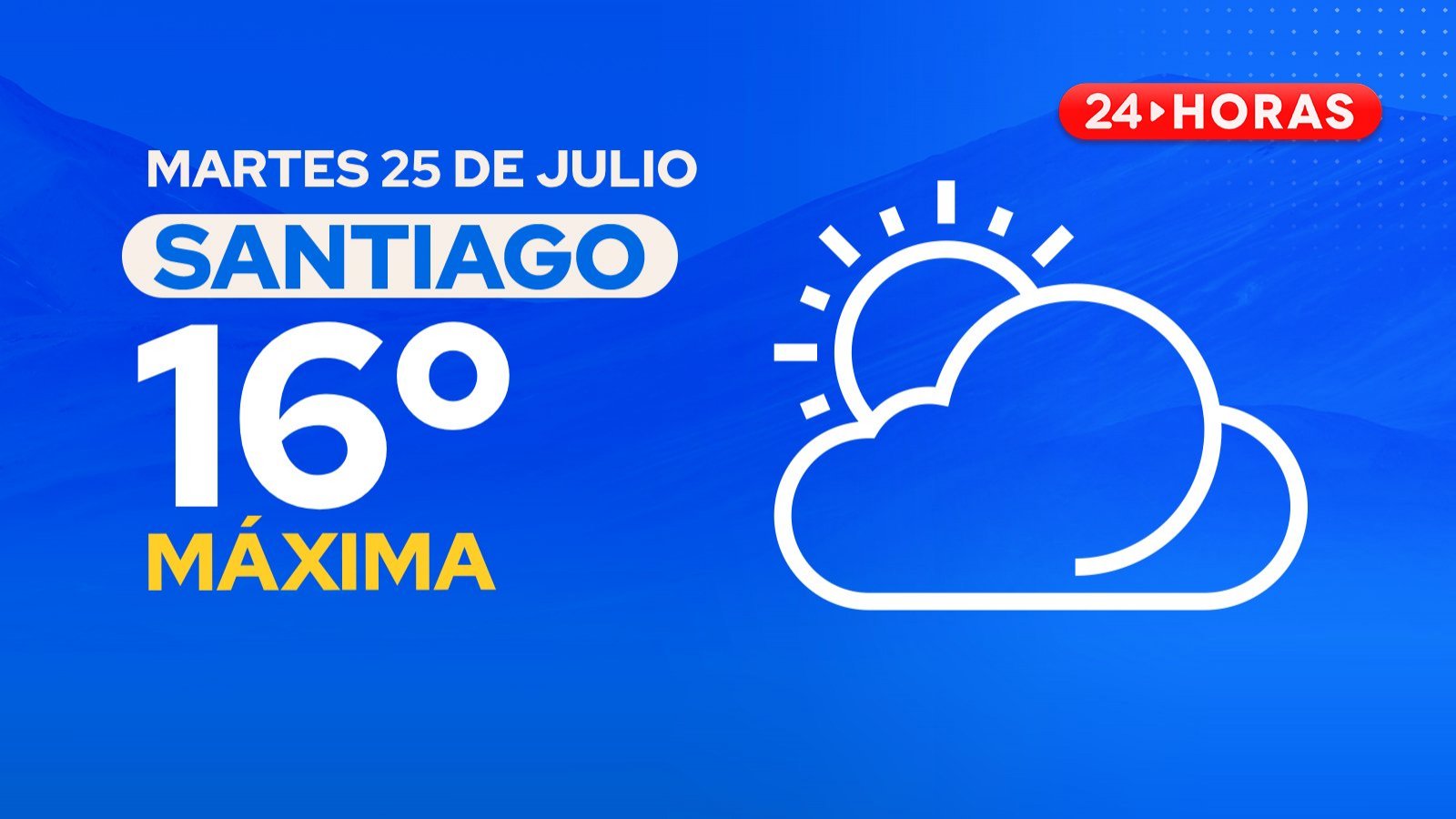 El tiempo en Santiago: martes 25 de julio 2023