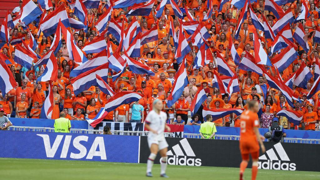 Gradas durante el partido de Países Bajos frente a Estados Unidos en el Mundial de 2019.