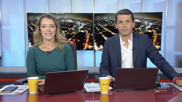 Carla Zunino y Gustavo Huerta en 24 AM.