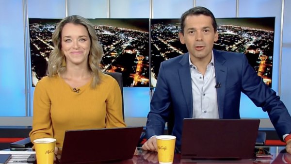 Carla Zunino y Gustavo Huerta en 24 AM.