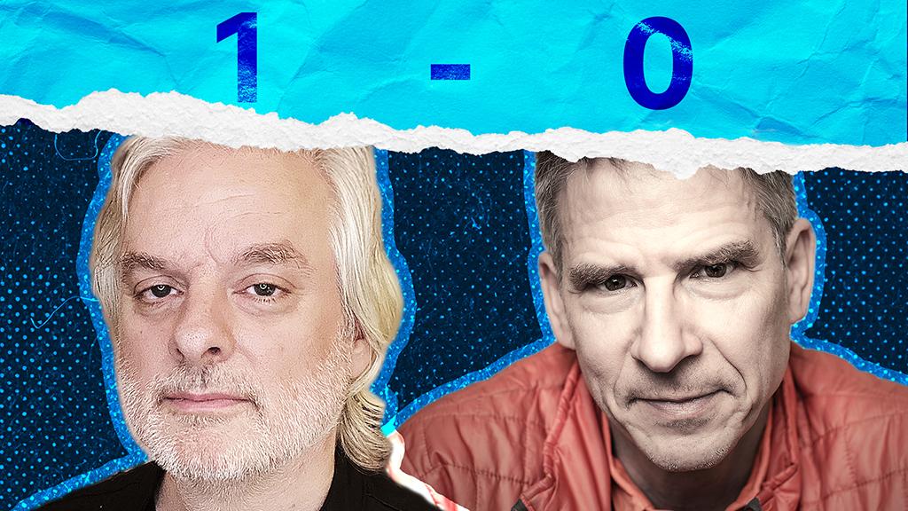El filósofo David Chalmers (izq) y el neurocientífico Christof Koch