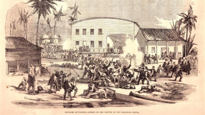 Una ilustración en el diario Illustrated sobre el incidente