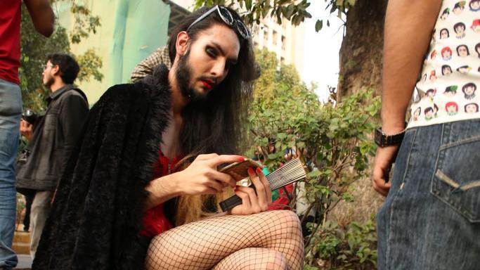 Celebración de Día del Orgullo Gay en India