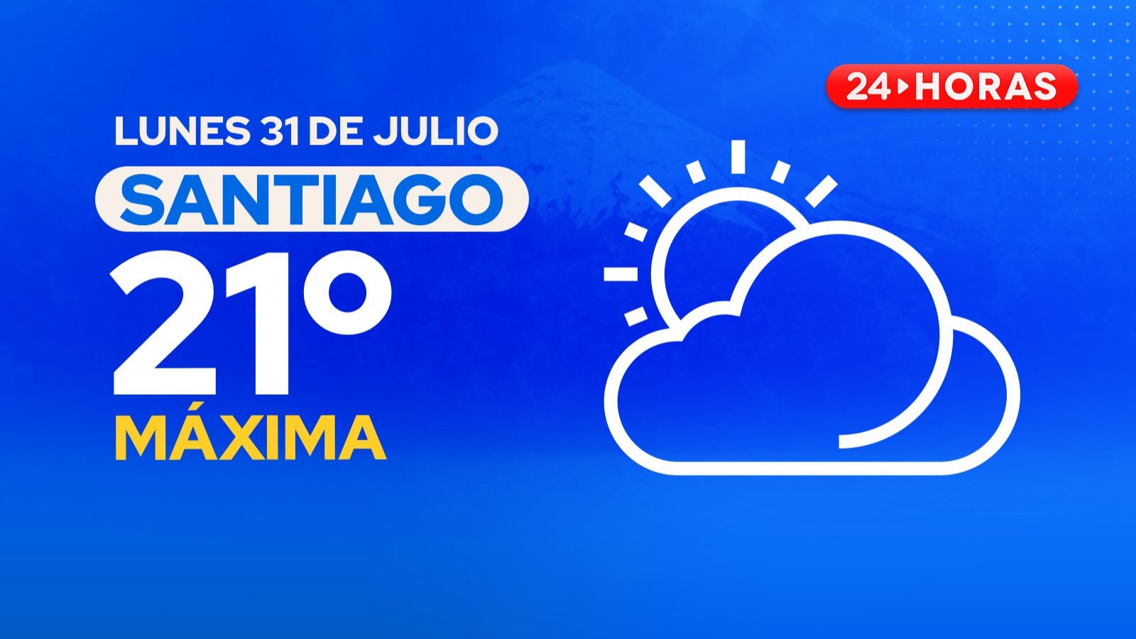 El tiempo en Santiago: lunes 31 de julio 2023