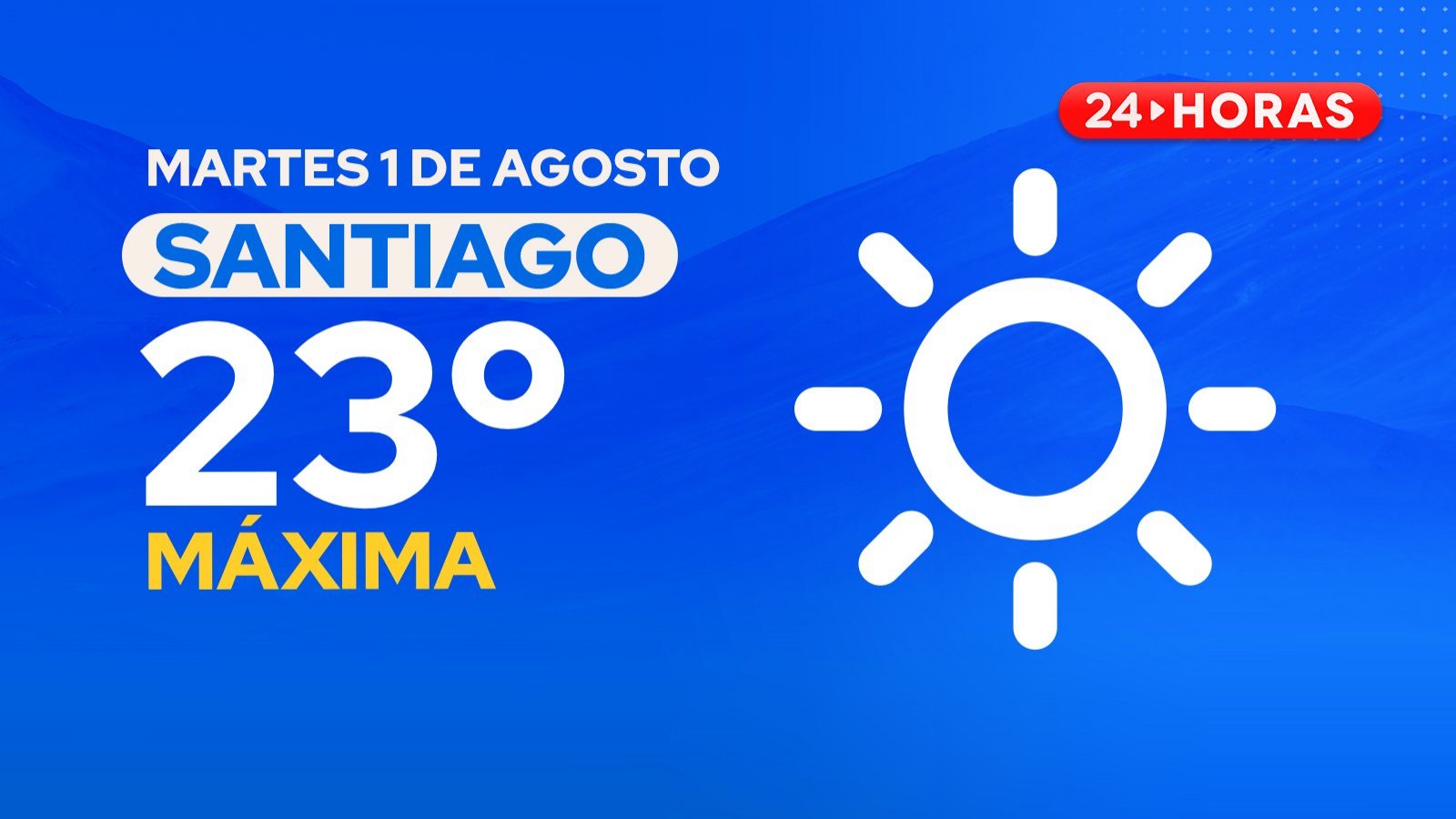 El tiempo en Santiago: martes 1 de agosto 2023