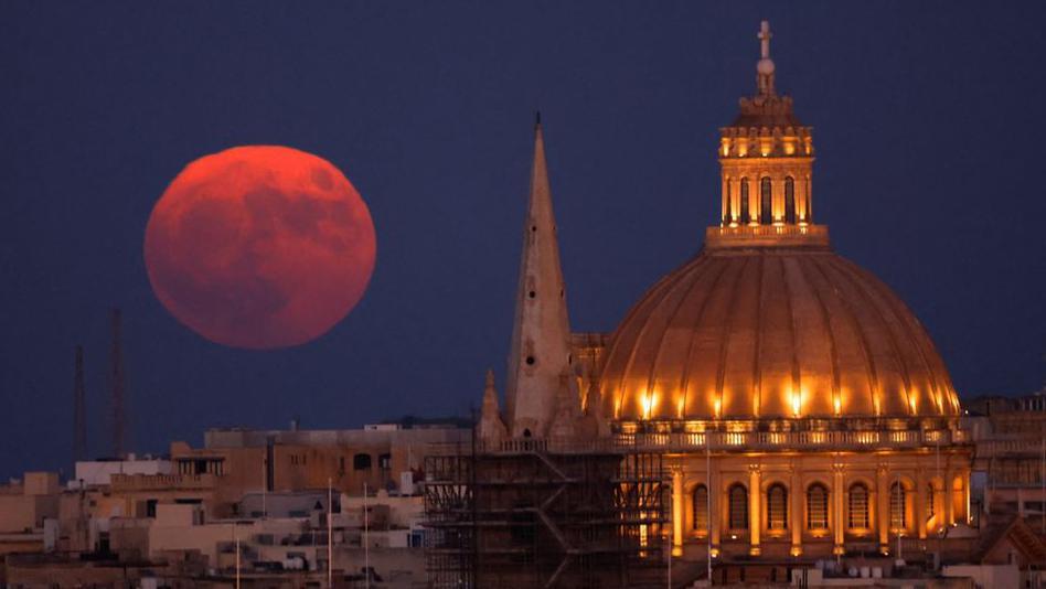 Basílica de Nuestra Señora del Carmen en La Valeta, Malta.