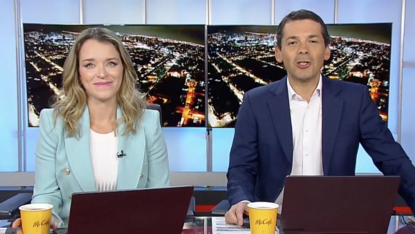 Carla Zunino y Gustavo Huerta en 24 AM.