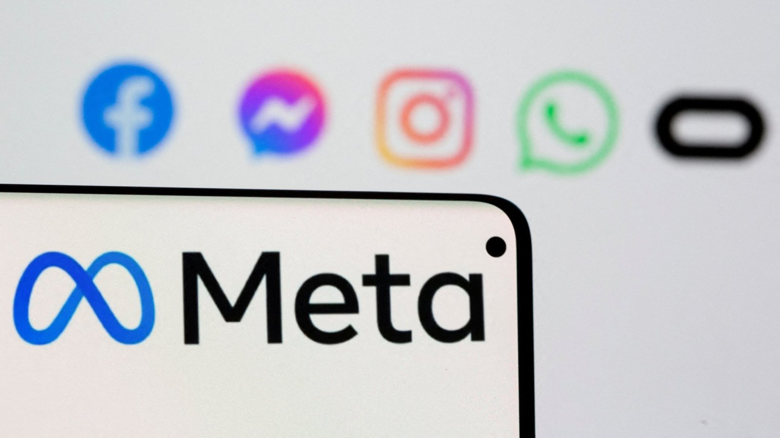 Meta. Celular. Logo app.
