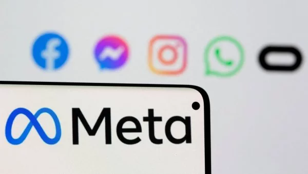 Meta. Celular. Logo app.