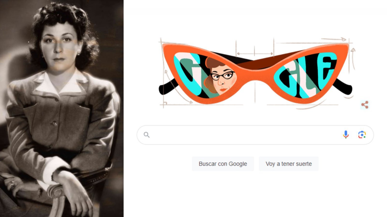 Altina Schinasi doodle de Google