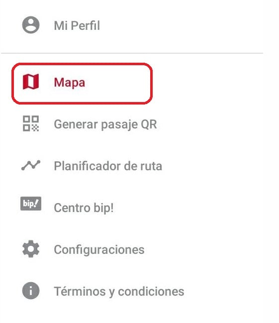 Sistema Red. App. Dónde viene la micro.