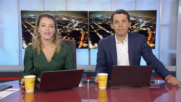 Carla Zunino y Gustavo Huerta en 24 AM.