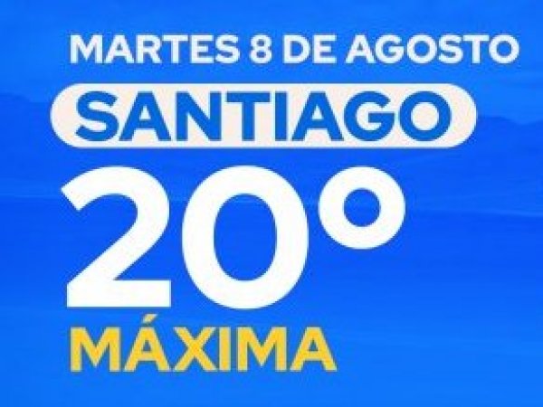 El tiempo en Santiago: martes 8 de agosto 2023