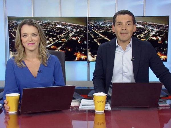 Carla Zunino y Gustavo Huerta en 24 AM.