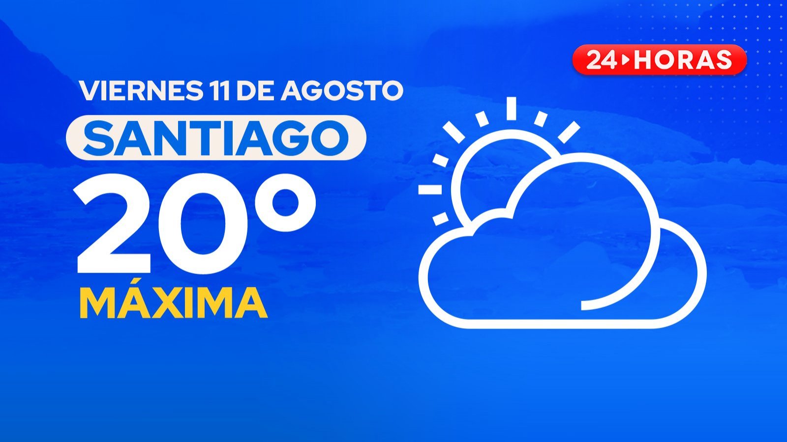 El tiempo en Santiago: viernes 11 de agosto 2023