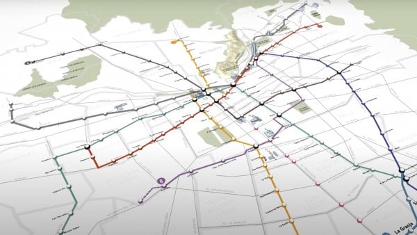 Mapa Metro de Santiago y Línea 9