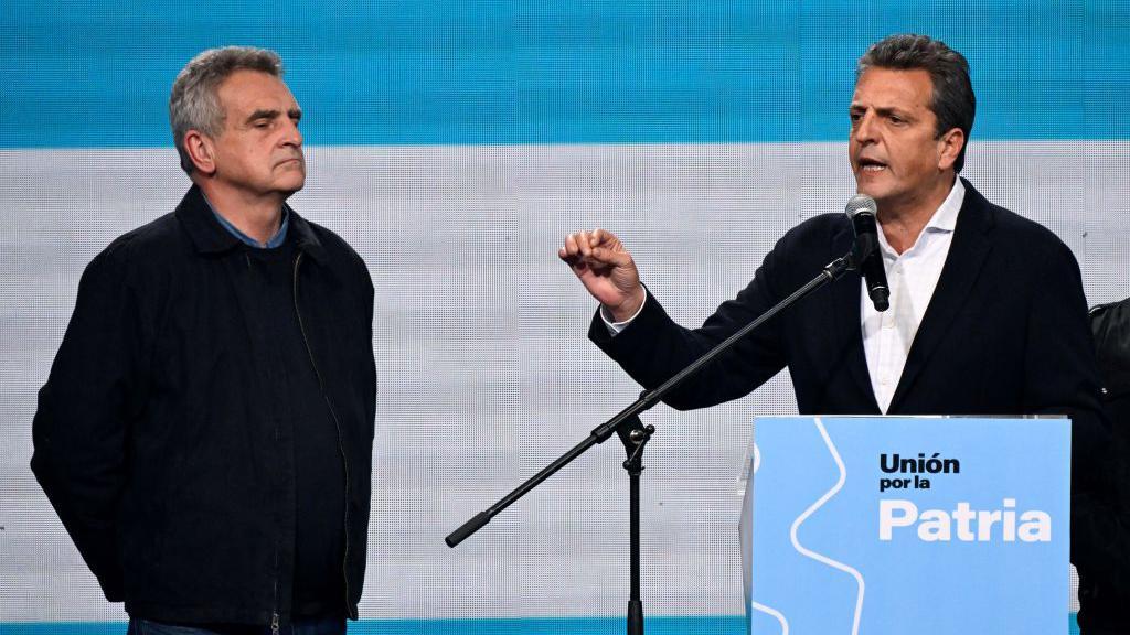 Sergio Massa y Agustín Rossi.