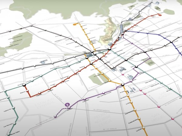 Mapa Metro de Santiago y Línea 9