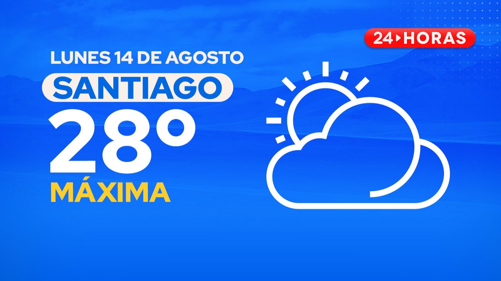 El tiempo en Santiago: lunes 14 de agosto 2023