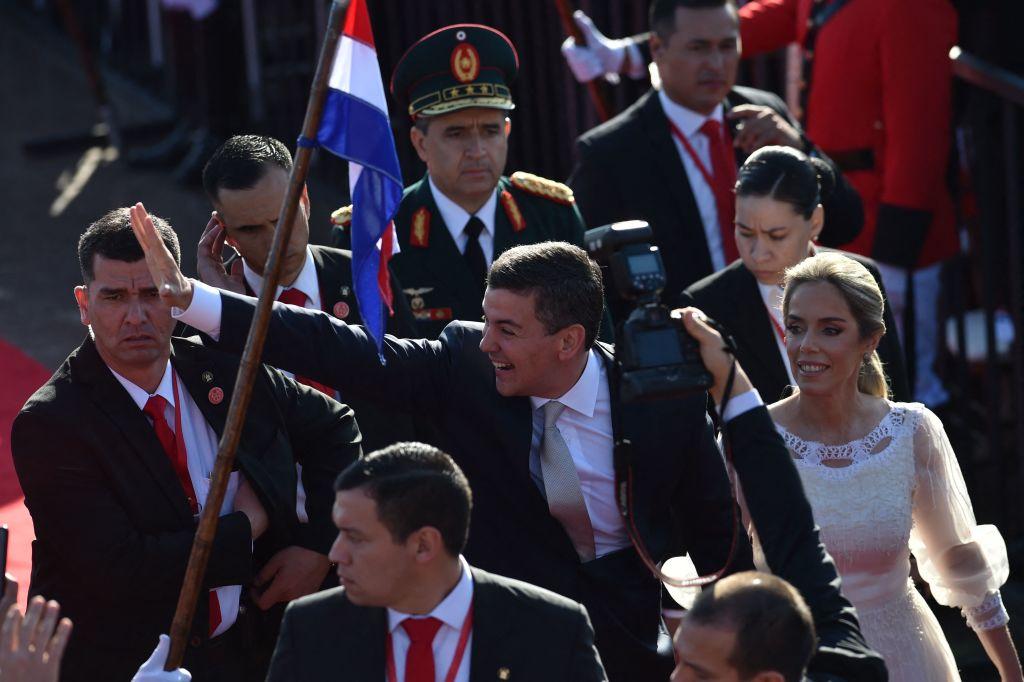 Santiago Peña en la juramento.