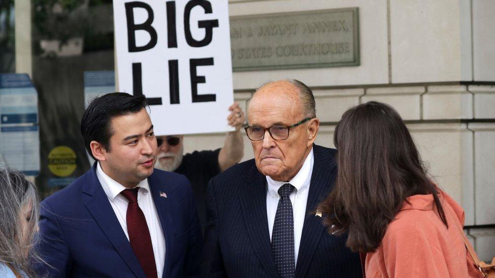 Rudy Giuliani en Washington DC, mayo 2023