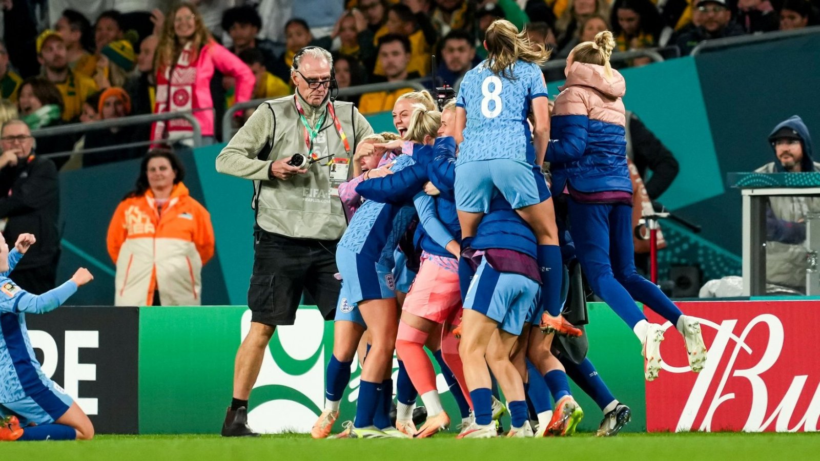Inglaterra derrotó 1-3 a Australia y avanzó a la final del Mundial Femenino