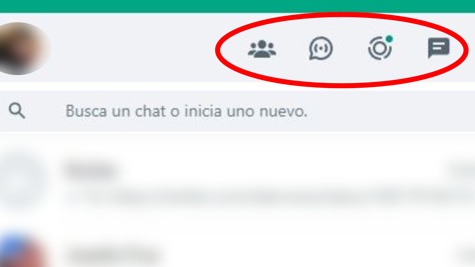 Nuevo ícono de WhatsApp Web.