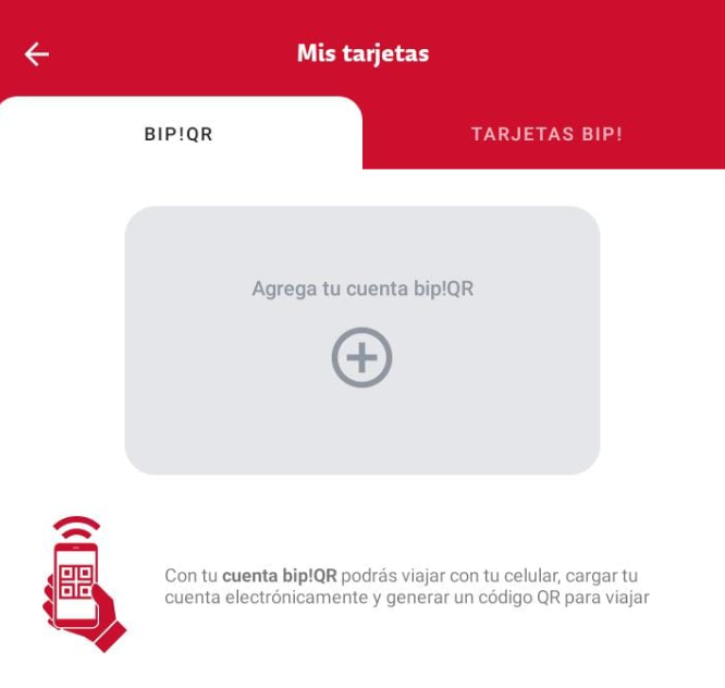 BIP QR para transporte público.