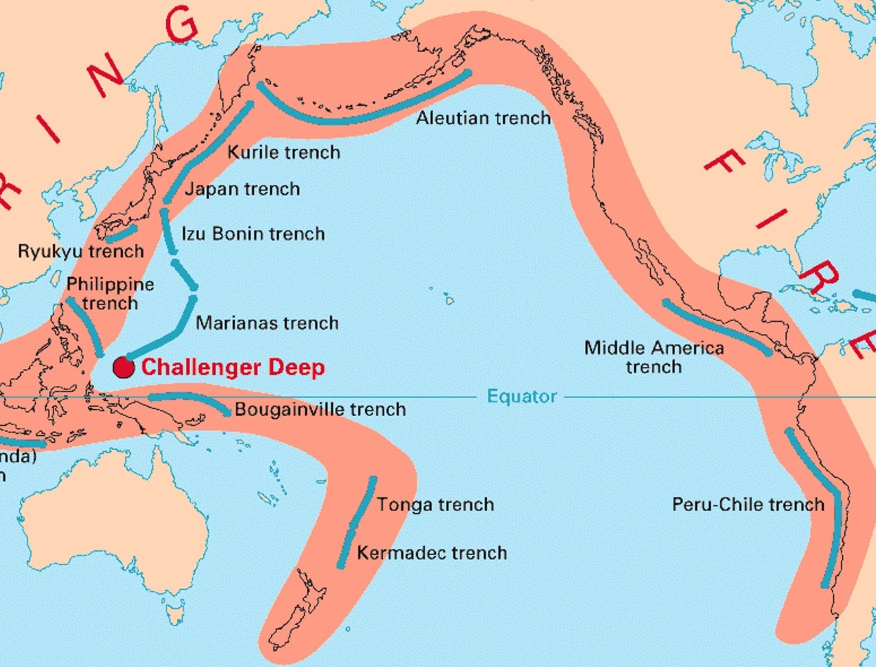 Cadena de fuego. Mapa. 