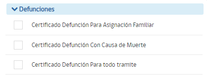 Registro Civil. Certificado de defunción. 